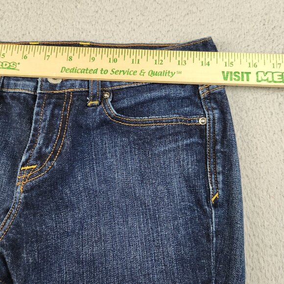 Classic Rider Jeans Womens 6/28 Lucky Brand Straight Leg Mid Rise Cropped Denim - Picture 3 of 11